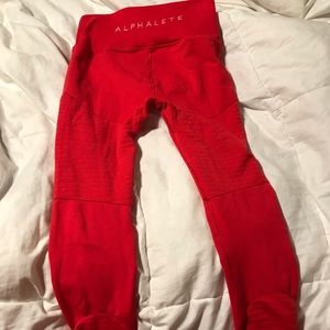 Alphalete red R6 legging